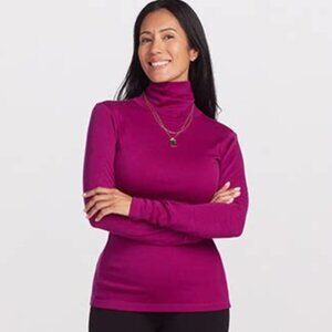 NEW Woolx magenta turtleneck (Peyton, size M)